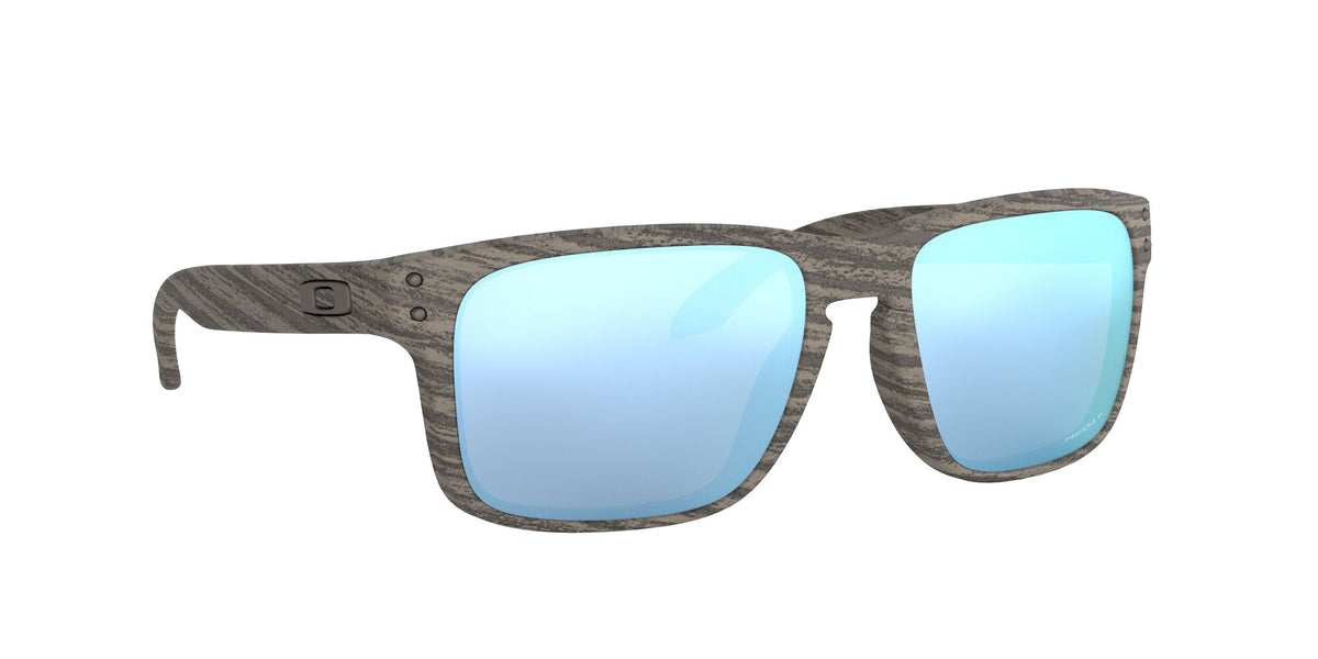 Oakley Holbrook 0OO9102 9102J9 55 Woodgrain / Prizm Deep Water Polarized 55 / Plastic / Plastic