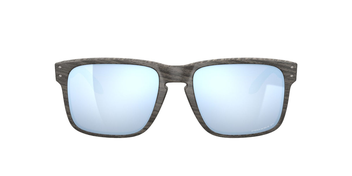 Oakley Holbrook 0OO9102 9102J9 55 Woodgrain / Prizm Deep Water Polarized 55 / Plastic / Plastic