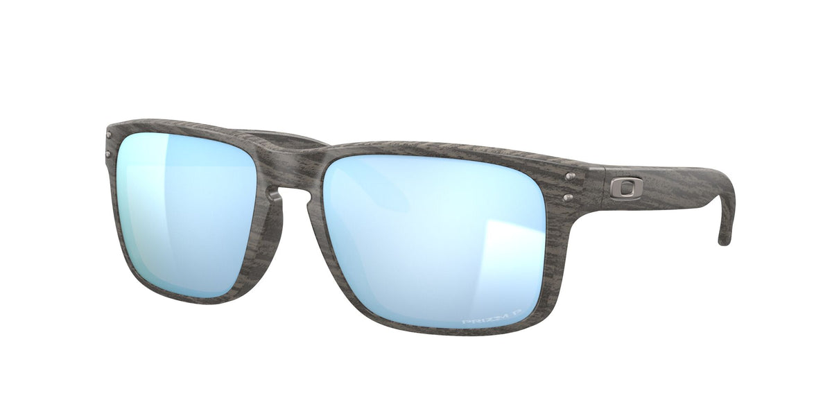 Oakley Holbrook 0OO9102 9102J9 55 Woodgrain / Prizm Deep Water Polarized 55 / Plastic / Plastic