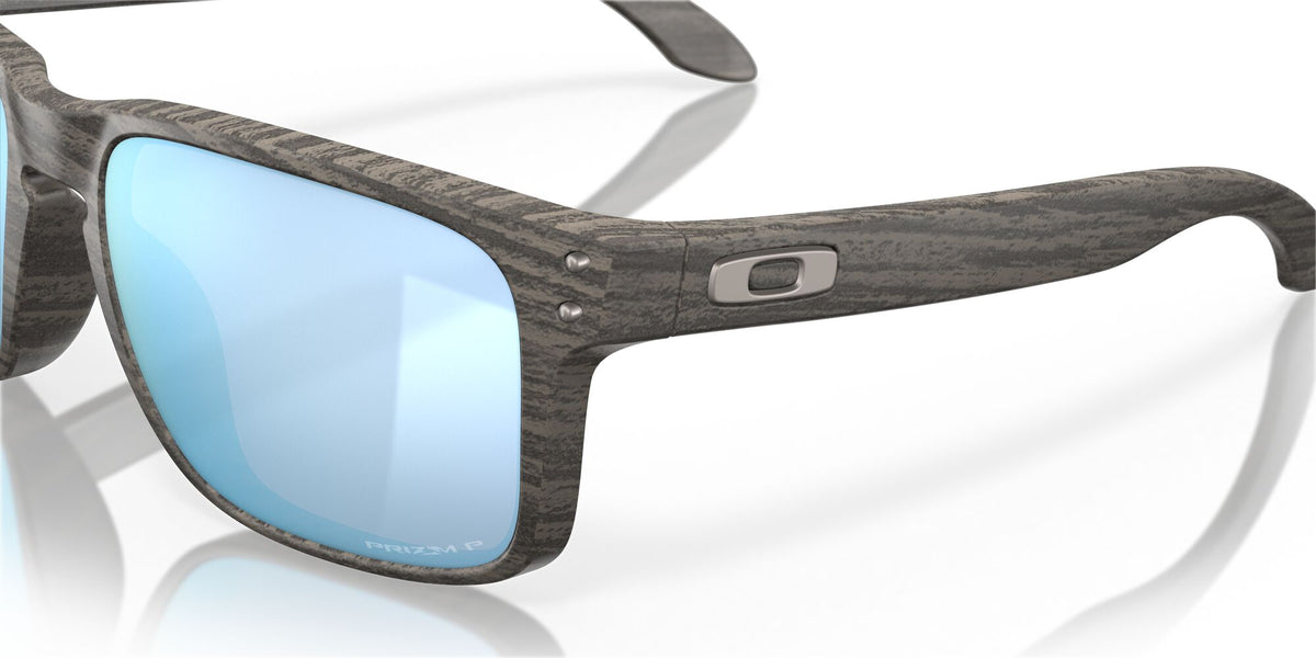 Oakley Holbrook 0OO9102 9102J9 55 Woodgrain / Prizm Deep Water Polarized 55 / Plastic / Plastic