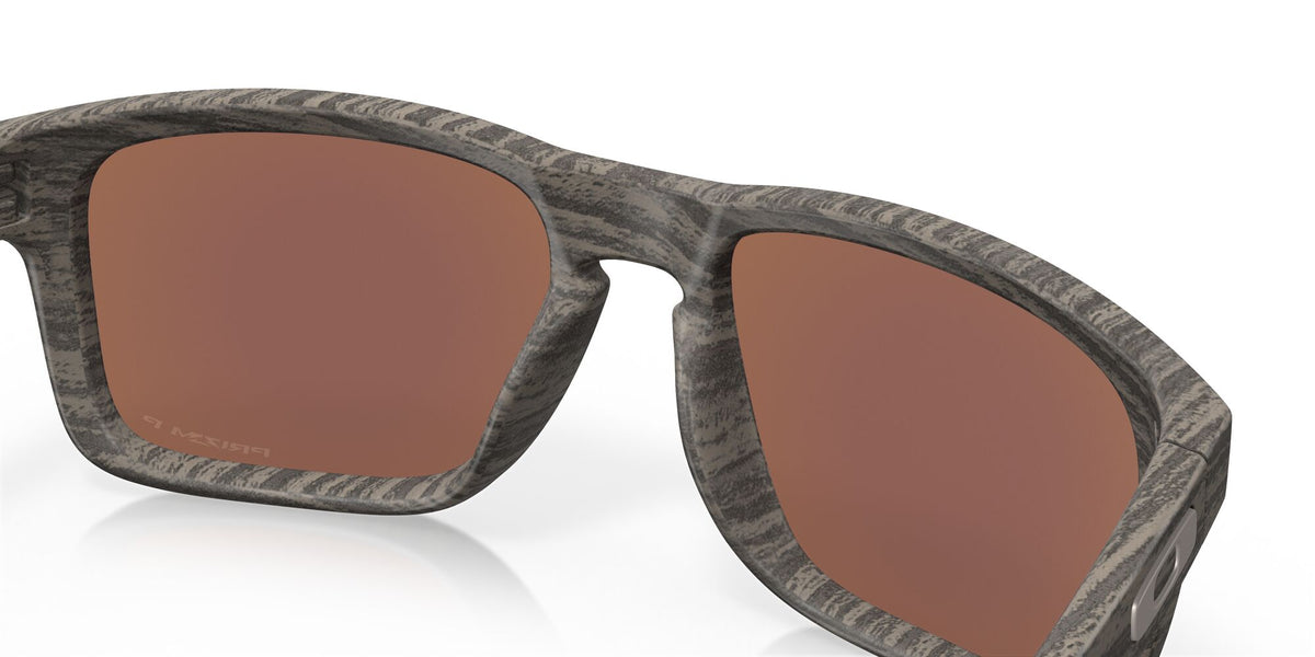 Oakley Holbrook 0OO9102 9102J9 55 Woodgrain / Prizm Deep Water Polarized 55 / Plastic / Plastic