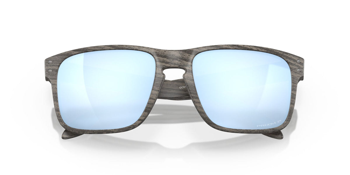 Oakley Holbrook 0OO9102 9102J9 55 Woodgrain / Prizm Deep Water Polarized 55 / Plastic / Plastic