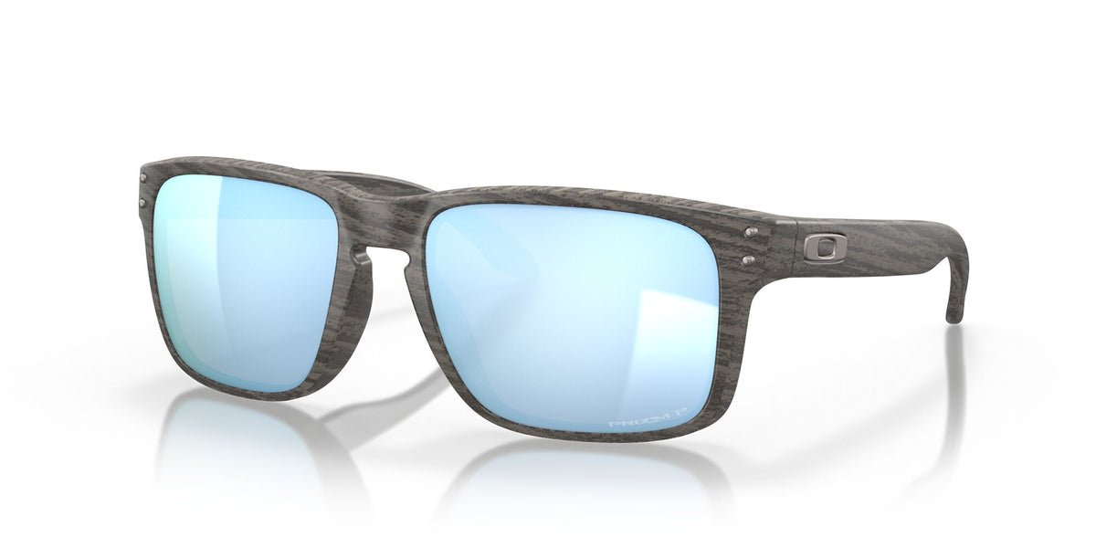 Oakley Holbrook 0OO9102 9102J9 55 Woodgrain / Prizm Deep Water Polarized 55 / Plastic / Plastic