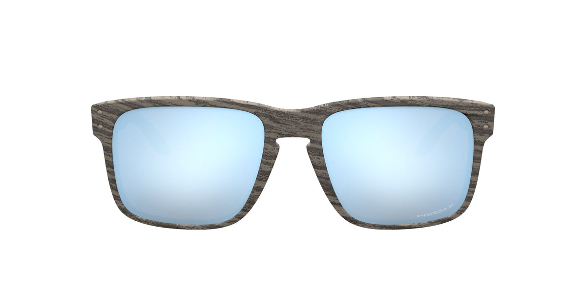 Oakley Holbrook 0OO9102 9102J9 55 Woodgrain / Prizm Deep Water Polarized 55 / Plastic / Plastic