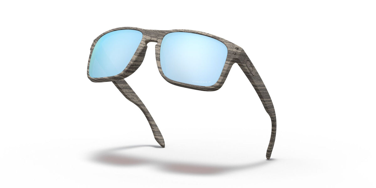 Oakley Holbrook 0OO9102 9102J9 55 Woodgrain / Prizm Deep Water Polarized 55 / Plastic / Plastic