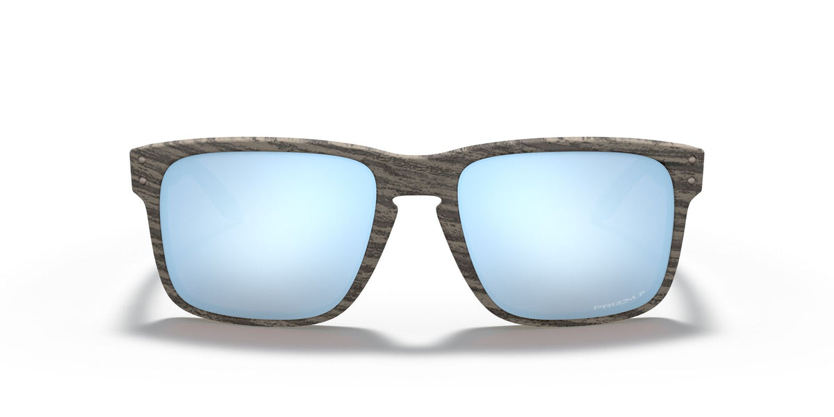 Oakley Holbrook 0OO9102 9102J9 55 Woodgrain / Prizm Deep Water Polarized 55 / Plastic / Plastic