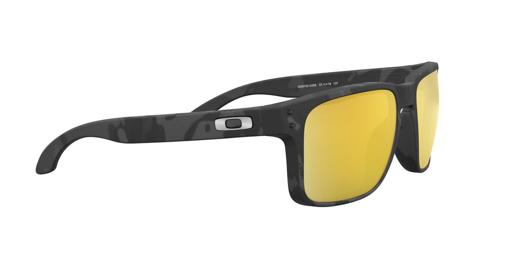 OO 9102 Oakley Holbrook Matte Black Tortoise / Prizm 24K Polarised 55 55 / Plastic / Plastic