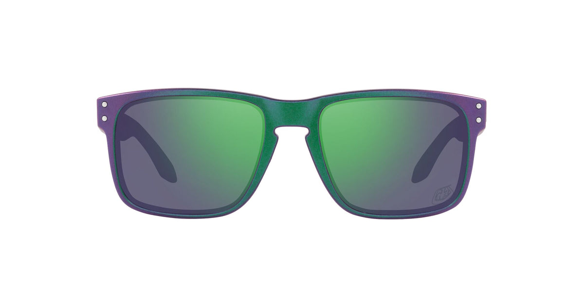 Oakley Holbrook 0OO9102 9102T4 55 Troy Lee Designs Matte Purple Green Shift / Prizm Jade 55 / Plastic / Plastic