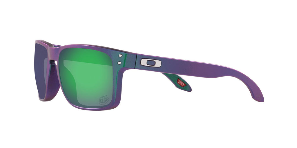 Oakley Holbrook 0OO9102 9102T4 55 Troy Lee Designs Matte Purple Green Shift / Prizm Jade 55 / Plastic / Plastic