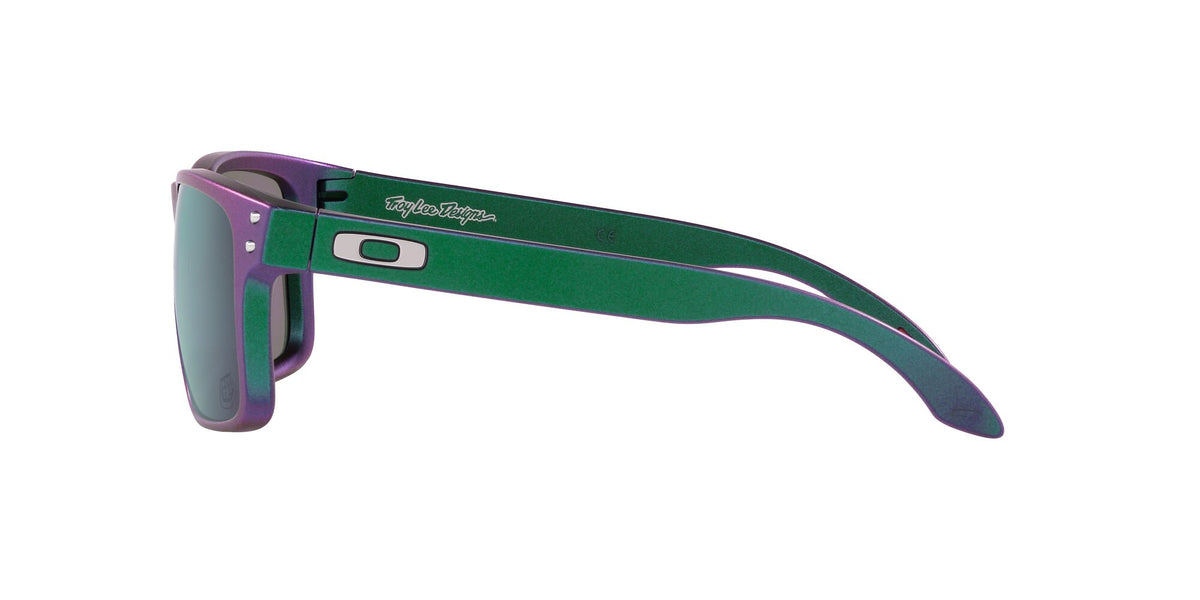 Oakley Holbrook 0OO9102 9102T4 55 Troy Lee Designs Matte Purple Green Shift / Prizm Jade 55 / Plastic / Plastic