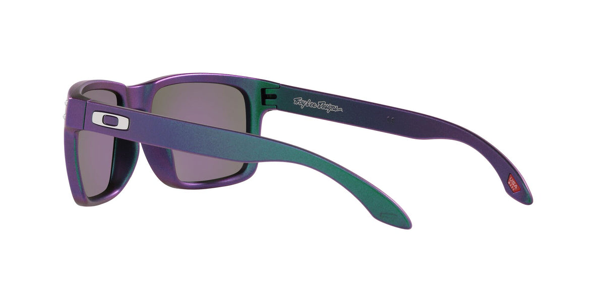 Oakley Holbrook 0OO9102 9102T4 55 Troy Lee Designs Matte Purple Green Shift / Prizm Jade 55 / Plastic / Plastic
