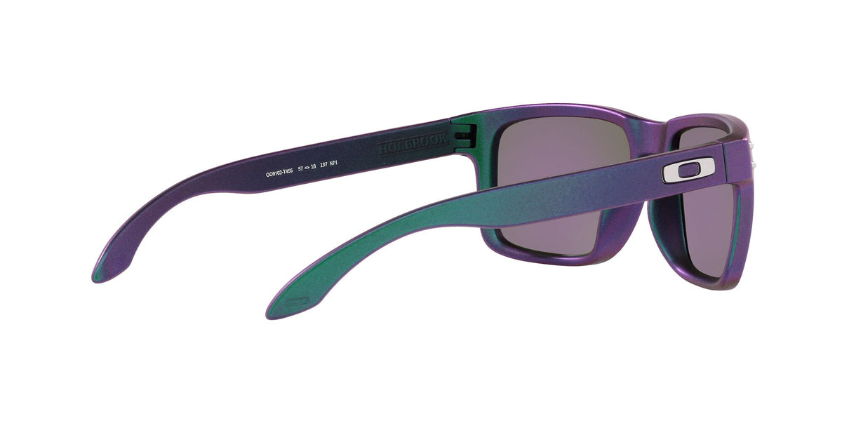 Oakley Holbrook 0OO9102 9102T4 55 Troy Lee Designs Matte Purple Green Shift / Prizm Jade 55 / Plastic / Plastic