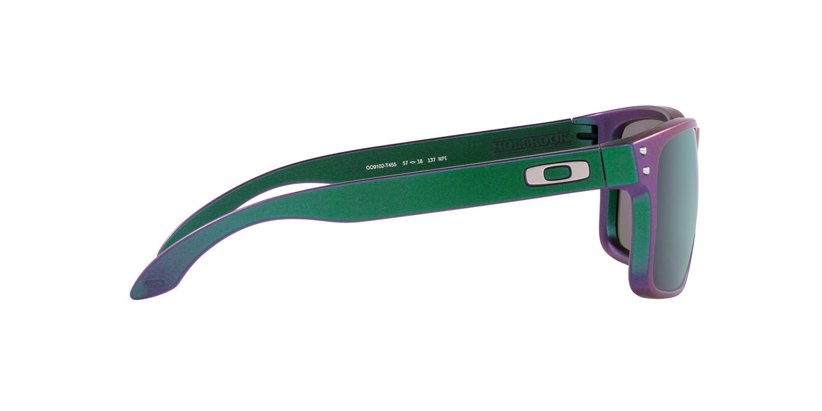 Oakley Holbrook 0OO9102 9102T4 55 Troy Lee Designs Matte Purple Green Shift / Prizm Jade 55 / Plastic / Plastic