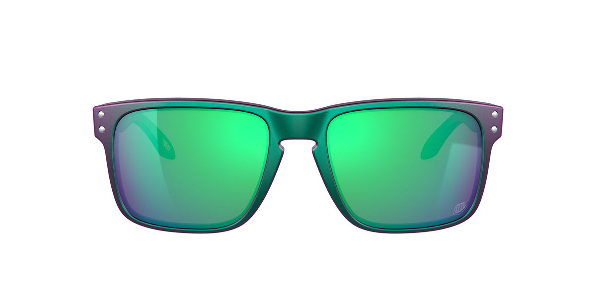 Oakley Holbrook 0OO9102 9102T4 55 Troy Lee Designs Matte Purple Green Shift / Prizm Jade 55 / Plastic / Plastic