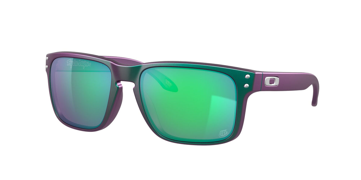 Oakley Holbrook 0OO9102 9102T4 55 Troy Lee Designs Matte Purple Green Shift / Prizm Jade 55 / Plastic / Plastic