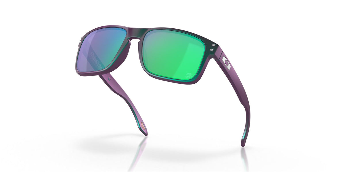 Oakley Holbrook 0OO9102 9102T4 55 Troy Lee Designs Matte Purple Green Shift / Prizm Jade 55 / Plastic / Plastic