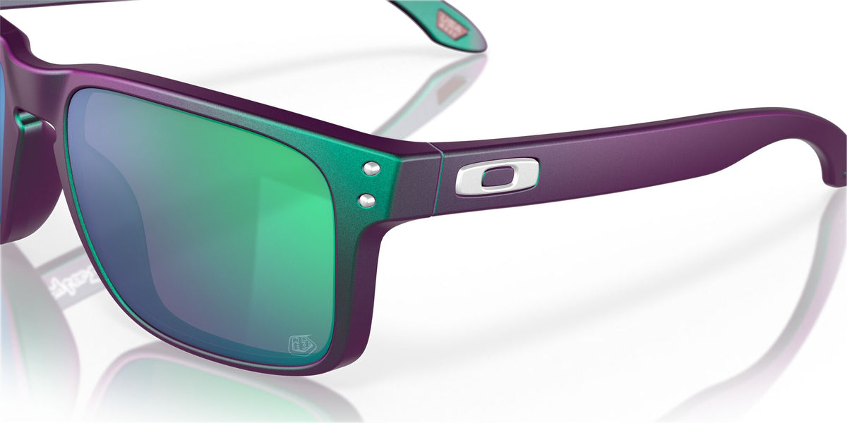 Oakley Holbrook 0OO9102 9102T4 55 Troy Lee Designs Matte Purple Green Shift / Prizm Jade 55 / Plastic / Plastic