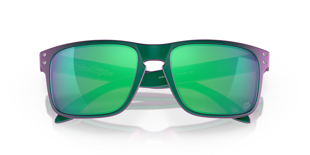 Oakley Holbrook 0OO9102 9102T4 55 Troy Lee Designs Matte Purple Green Shift / Prizm Jade 55 / Plastic / Plastic