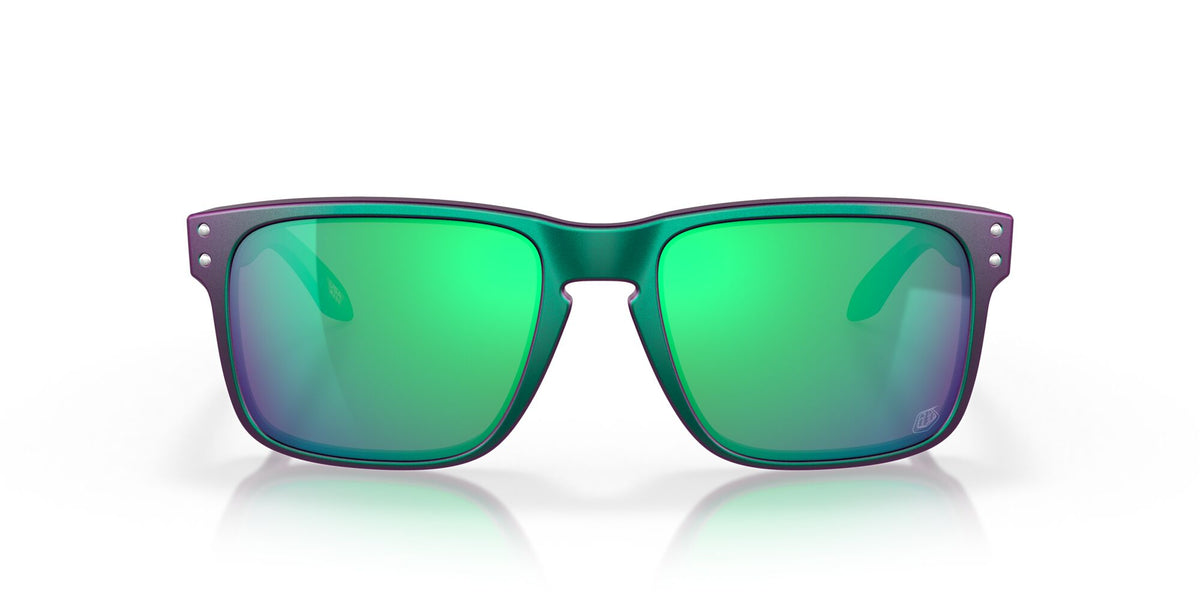 Oakley Holbrook 0OO9102 9102T4 55 Troy Lee Designs Matte Purple Green Shift / Prizm Jade 55 / Plastic / Plastic