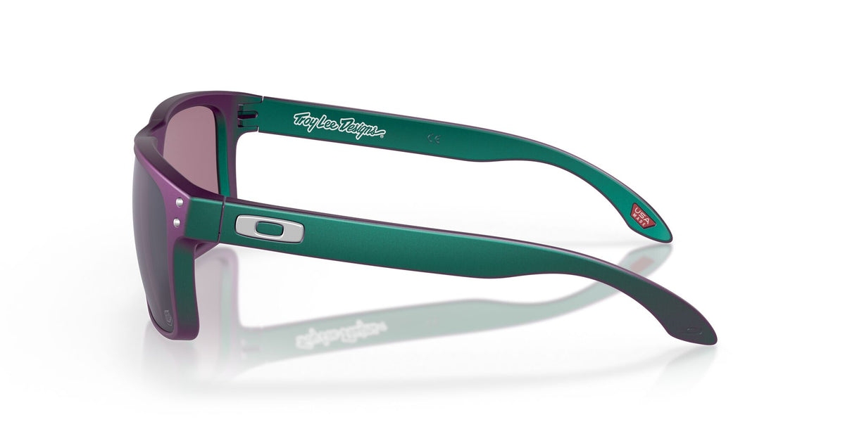 Oakley Holbrook 0OO9102 9102T4 55 Troy Lee Designs Matte Purple Green Shift / Prizm Jade 55 / Plastic / Plastic