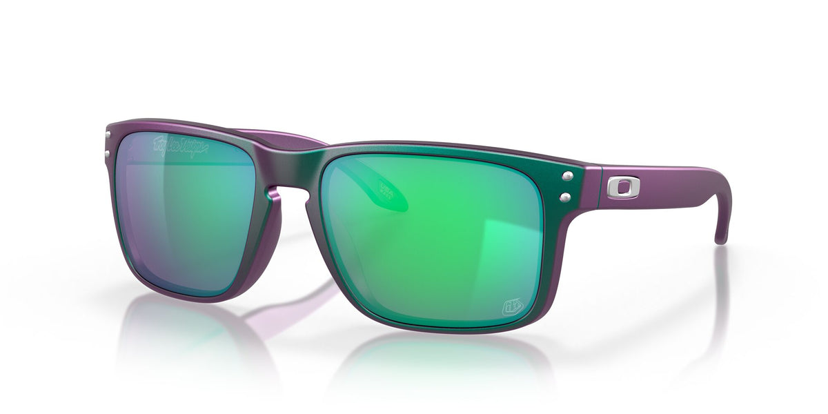 Oakley Holbrook 0OO9102 9102T4 55 Troy Lee Designs Matte Purple Green Shift / Prizm Jade 55 / Plastic / Plastic