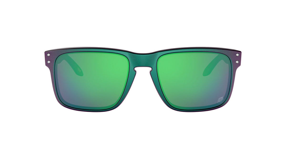 Oakley Holbrook 0OO9102 9102T4 55 Troy Lee Designs Matte Purple Green Shift / Prizm Jade 55 / Plastic / Plastic