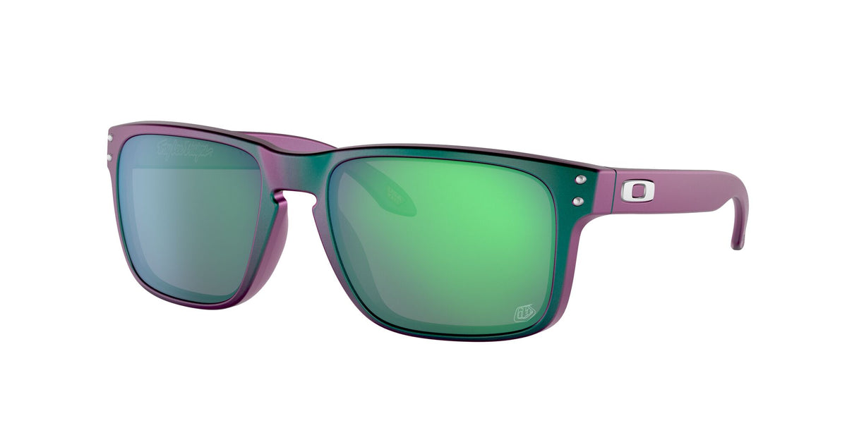 Oakley Holbrook 0OO9102 9102T4 55 Troy Lee Designs Matte Purple Green Shift / Prizm Jade 55 / Plastic / Plastic