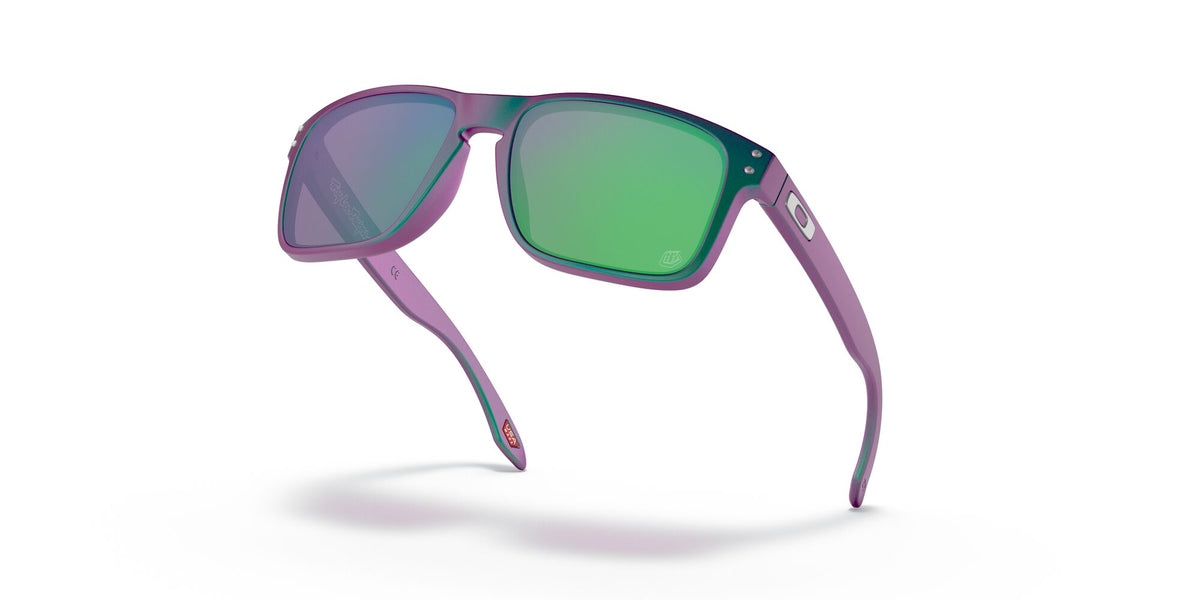 Oakley Holbrook 0OO9102 9102T4 55 Troy Lee Designs Matte Purple Green Shift / Prizm Jade 55 / Plastic / Plastic