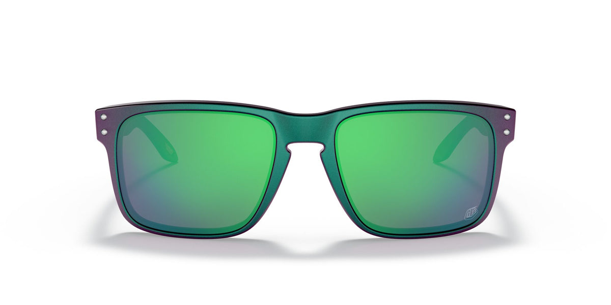 Oakley Holbrook 0OO9102 9102T4 55 Troy Lee Designs Matte Purple Green Shift / Prizm Jade 55 / Plastic / Plastic