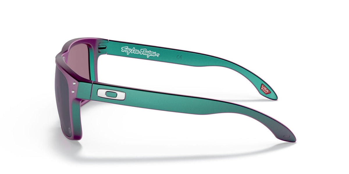 Oakley Holbrook 0OO9102 9102T4 55 Troy Lee Designs Matte Purple Green Shift / Prizm Jade 55 / Plastic / Plastic
