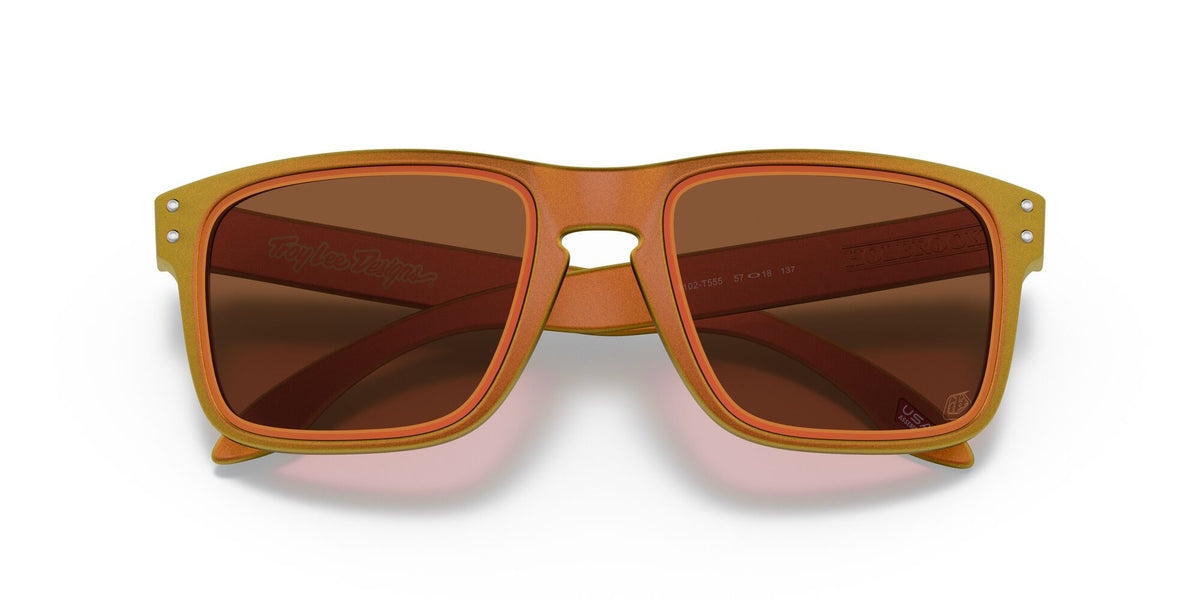 OO 9102 Oakley Holbrook Tld Red Gold Shift /  In Prizm Ruby Alt Iridium 55 / Plastic / Plastic