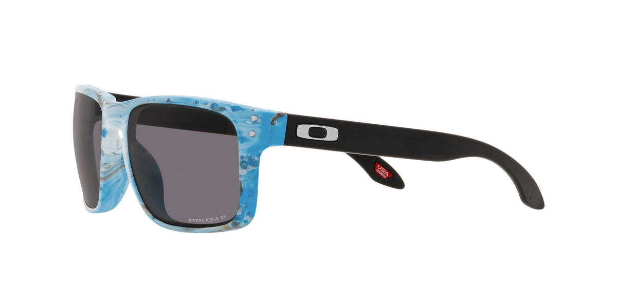 OO 9102 Oakley Holbrook Sanctuary Swirl / Prizm Grey Polarised 55 55 / Polycarbonate / O_matter / Injected