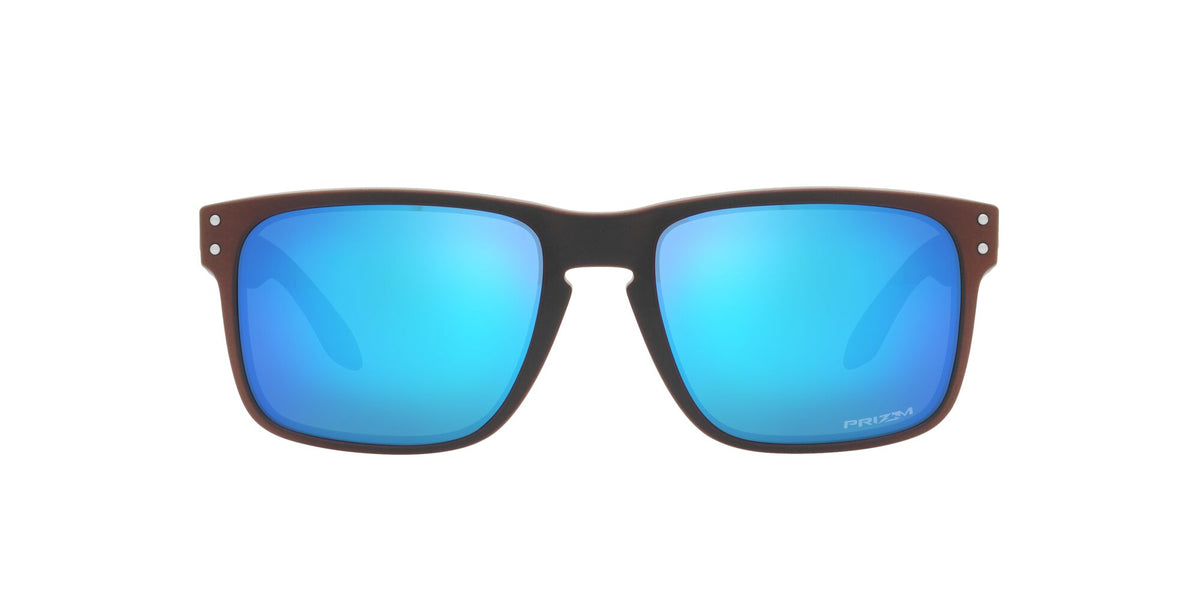 OO 9102 Oakley Holbrook Matte Black/Red Colorshift /  In Prizm Sapphire 55 / Plastic / Plastic