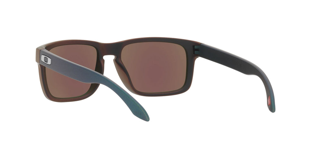 OO 9102 Oakley Holbrook Matte Black/Red Colorshift /  In Prizm Sapphire 55 / Plastic / Plastic