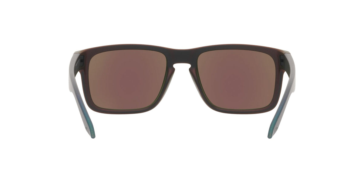 OO 9102 Oakley Holbrook Matte Black/Red Colorshift /  In Prizm Sapphire 55 / Plastic / Plastic