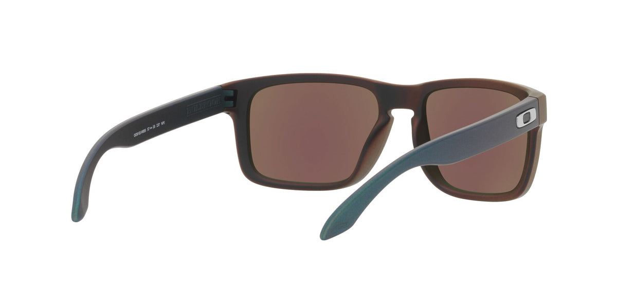 OO 9102 Oakley Holbrook Matte Black/Red Colorshift /  In Prizm Sapphire 55 / Plastic / Plastic
