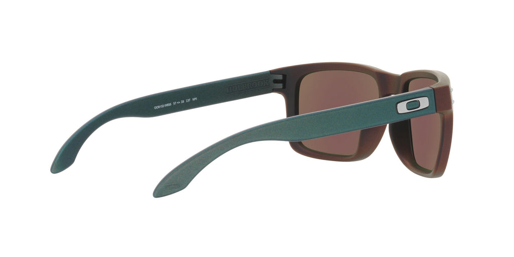 OO 9102 Oakley Holbrook Matte Black/Red Colorshift /  In Prizm Sapphire 55 / Plastic / Plastic