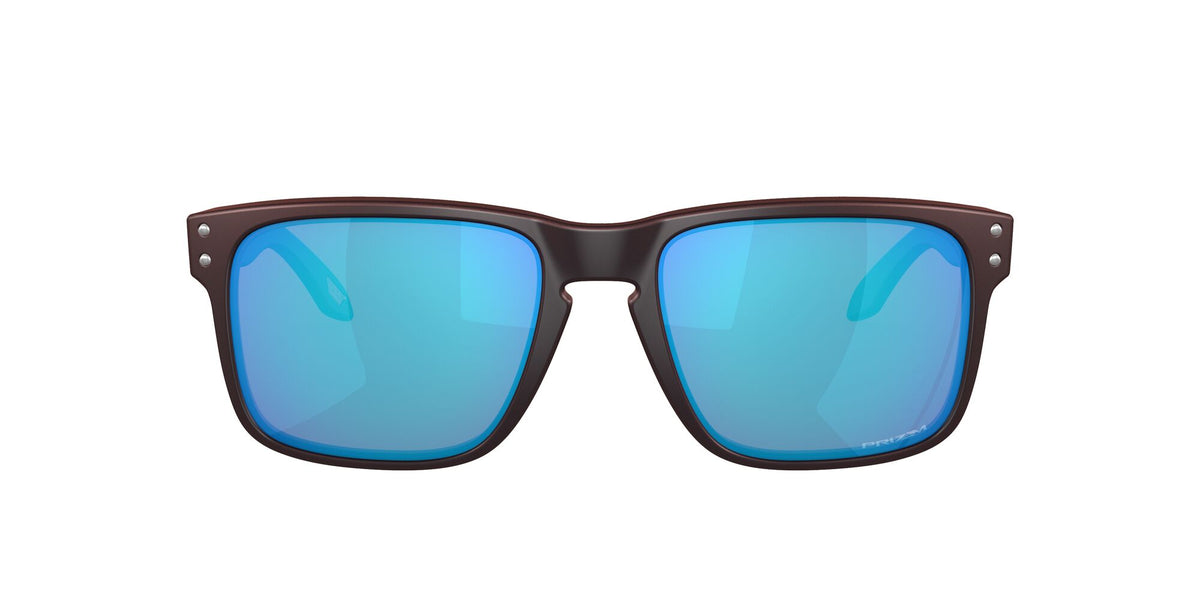 OO 9102 Oakley Holbrook Matte Black/Red Colorshift /  In Prizm Sapphire 55 / Plastic / Plastic
