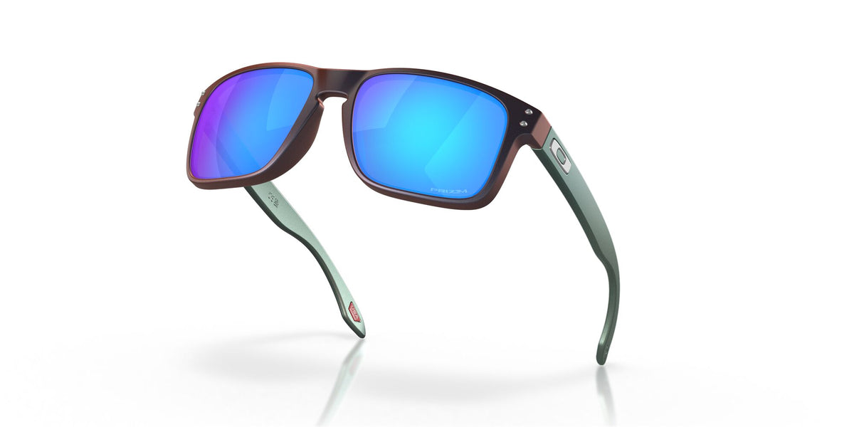 OO 9102 Oakley Holbrook Matte Black/Red Colorshift /  In Prizm Sapphire 55 / Plastic / Plastic