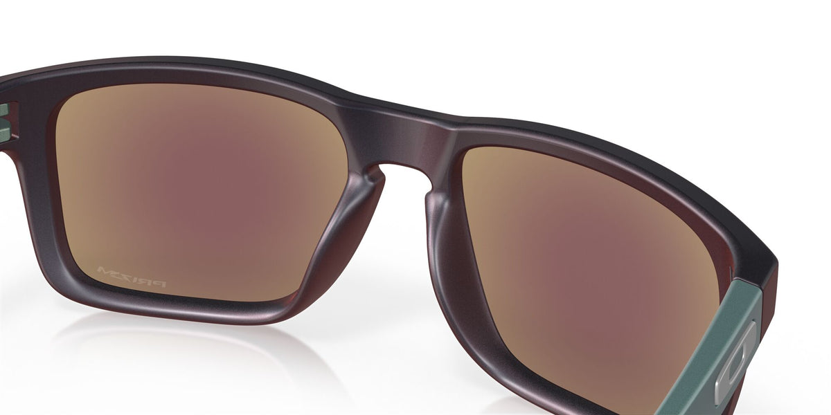 OO 9102 Oakley Holbrook Matte Black/Red Colorshift /  In Prizm Sapphire 55 / Plastic / Plastic
