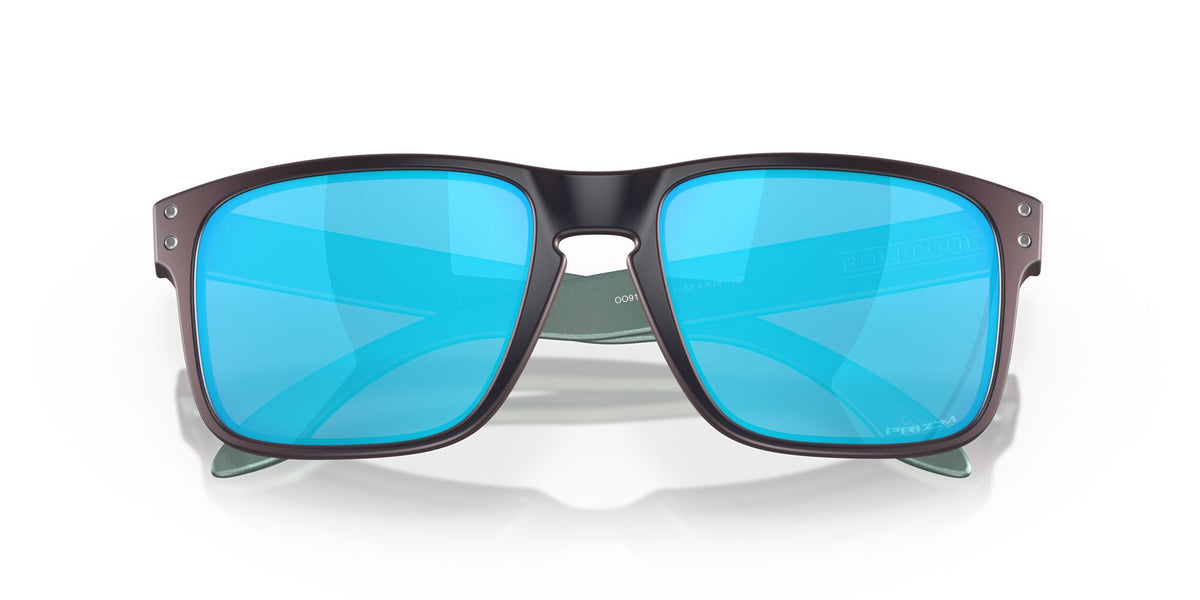 OO 9102 Oakley Holbrook Matte Black/Red Colorshift /  In Prizm Sapphire 55 / Plastic / Plastic