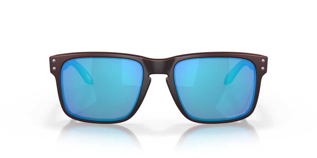 OO 9102 Oakley Holbrook Matte Black/Red Colorshift /  In Prizm Sapphire 55 / Plastic / Plastic