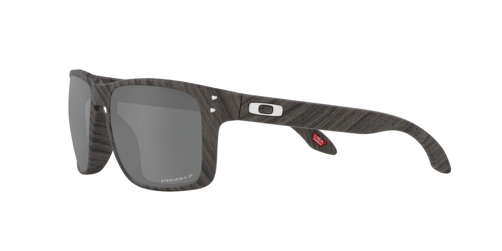 Oakley Holbrook 0OO9102 9102W9 55 Woodgrain / Prizm Black Polarized 55 / Plastic / Plastic