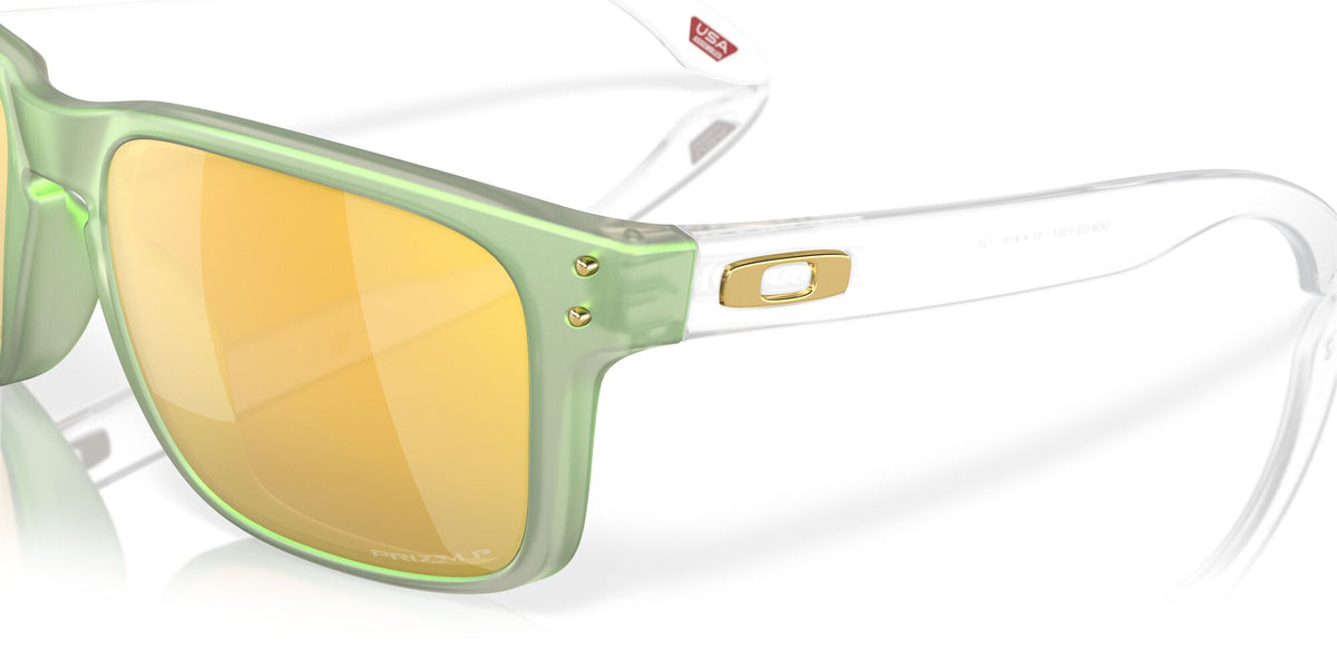 Oakley Holbrook 0OO9102 9102Y0 55 Dark Jade Opaline / Prizm 24K Polarized 55 / Polycarbonate / O_matter / Injected