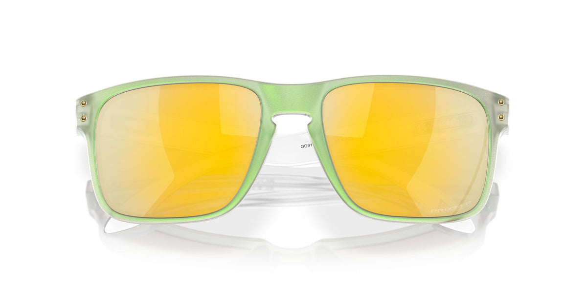 Oakley Holbrook 0OO9102 9102Y0 55 Dark Jade Opaline / Prizm 24K Polarized 55 / Polycarbonate / O_matter / Injected