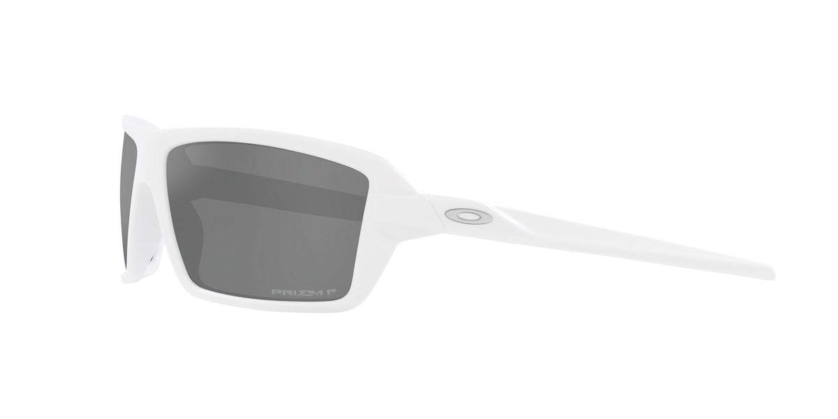 Oakley Cables 0OO9129 912914 63 Matte White / Prizm Black Polarized 63 / Polycarbonate / O_matter / Injected