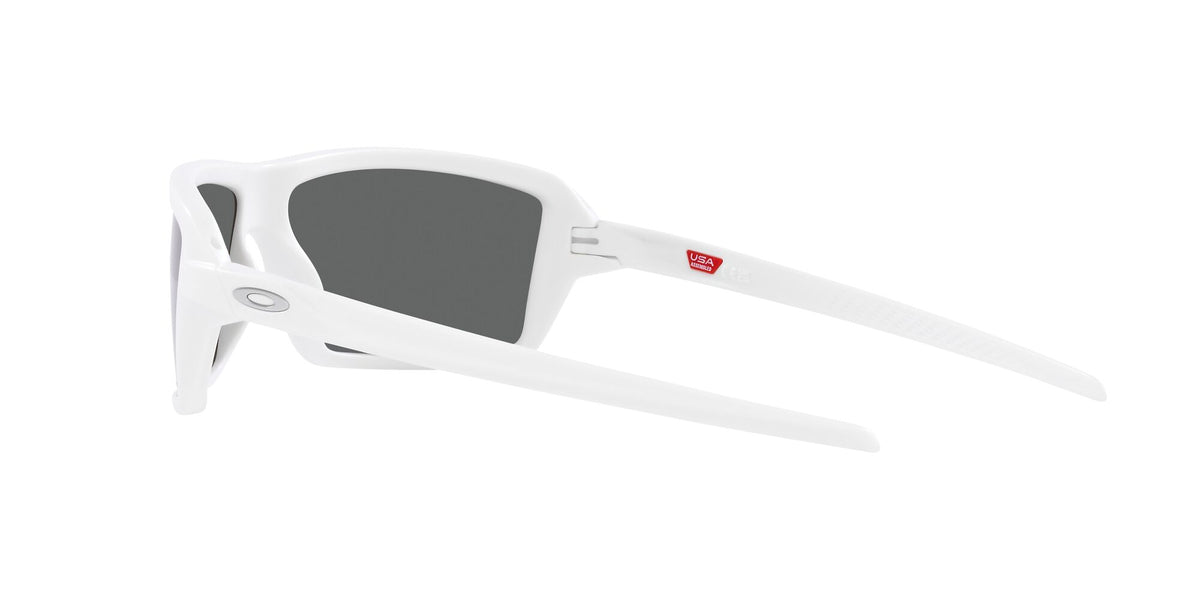 Oakley Cables 0OO9129 912914 63 Matte White / Prizm Black Polarized 63 / Polycarbonate / O_matter / Injected