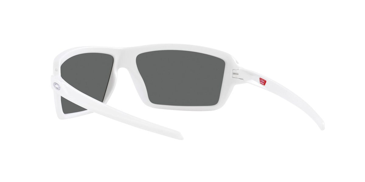 Oakley Cables 0OO9129 912914 63 Matte White / Prizm Black Polarized 63 / Polycarbonate / O_matter / Injected