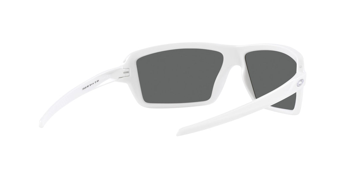 Oakley Cables 0OO9129 912914 63 Matte White / Prizm Black Polarized 63 / Polycarbonate / O_matter / Injected