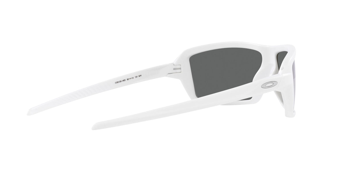 Oakley Cables 0OO9129 912914 63 Matte White / Prizm Black Polarized 63 / Polycarbonate / O_matter / Injected